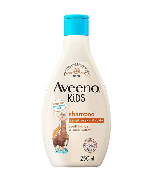 Aveeno Baby Kids Shampoo 250ml | Enriched with Soothing Oat &amp; Shea Butter