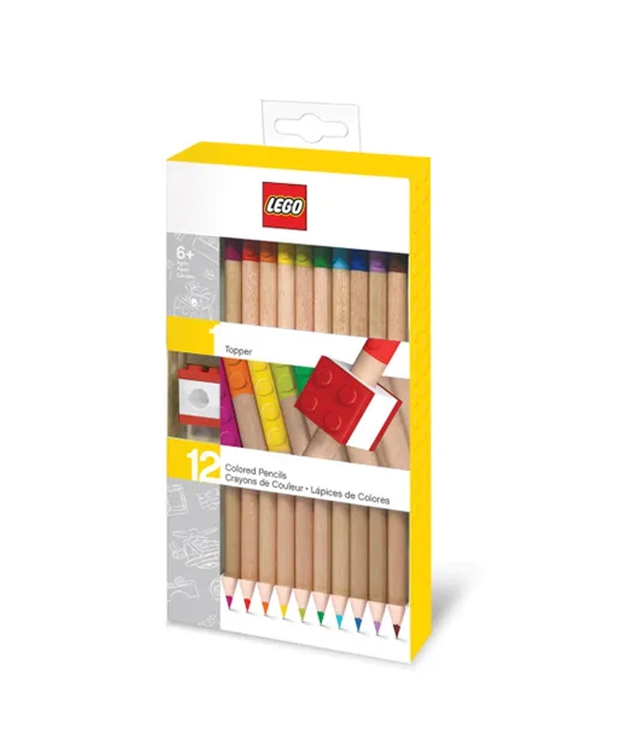 Lego Colour Pencils With Topper Pack of 12