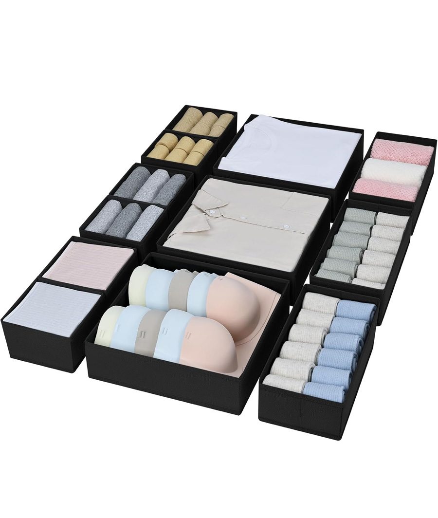 12 Pack Drawer Organisers Foldable Boxes