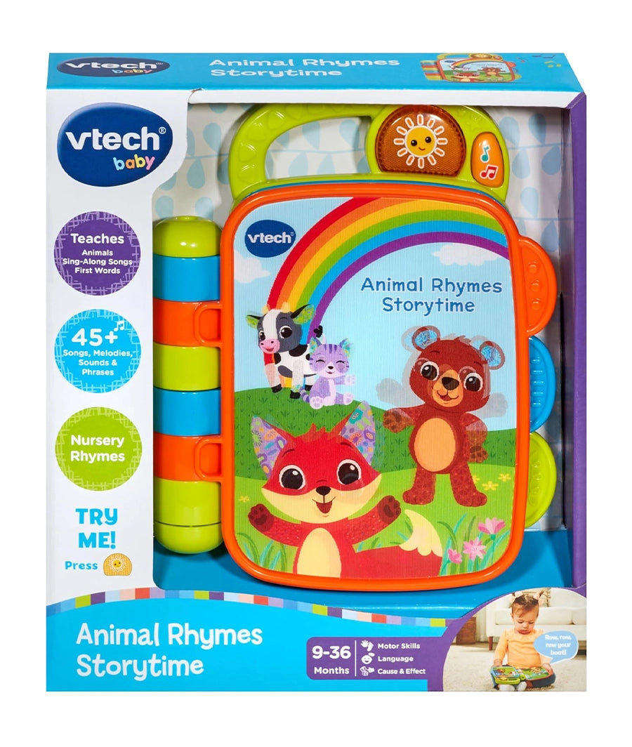 VTech Baby Animal Rhymes Storytime, Interactive Baby Book age 9, 12, 18 months + – Image 2