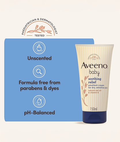 Aveeno Baby Soothing Relief Emollient Cream 150 ml – Image 2