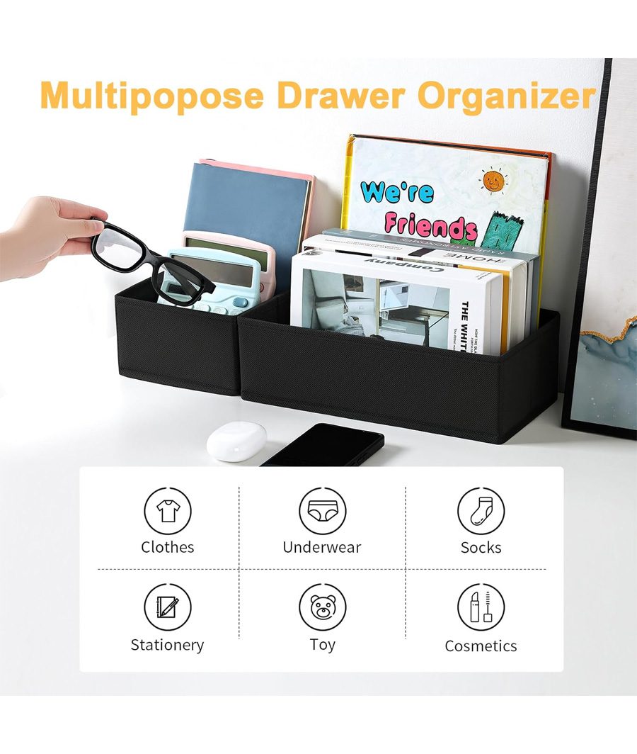 12 Pack Drawer Organisers Foldable Boxes – Image 5