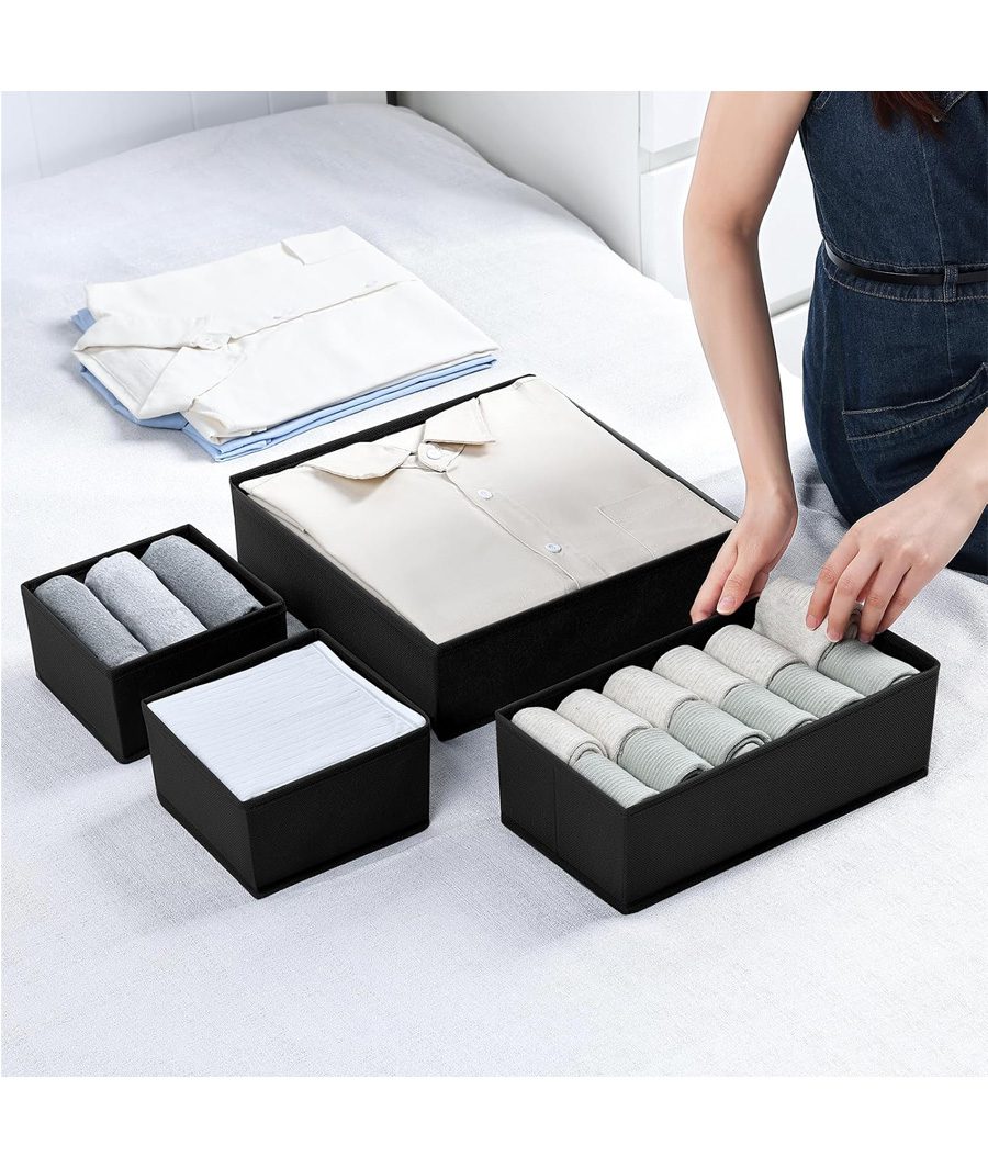 12 Pack Drawer Organisers Foldable Boxes – Image 6
