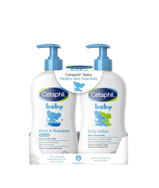 Cetaphil Baby Wash & Shampoo Plus Body Lotion