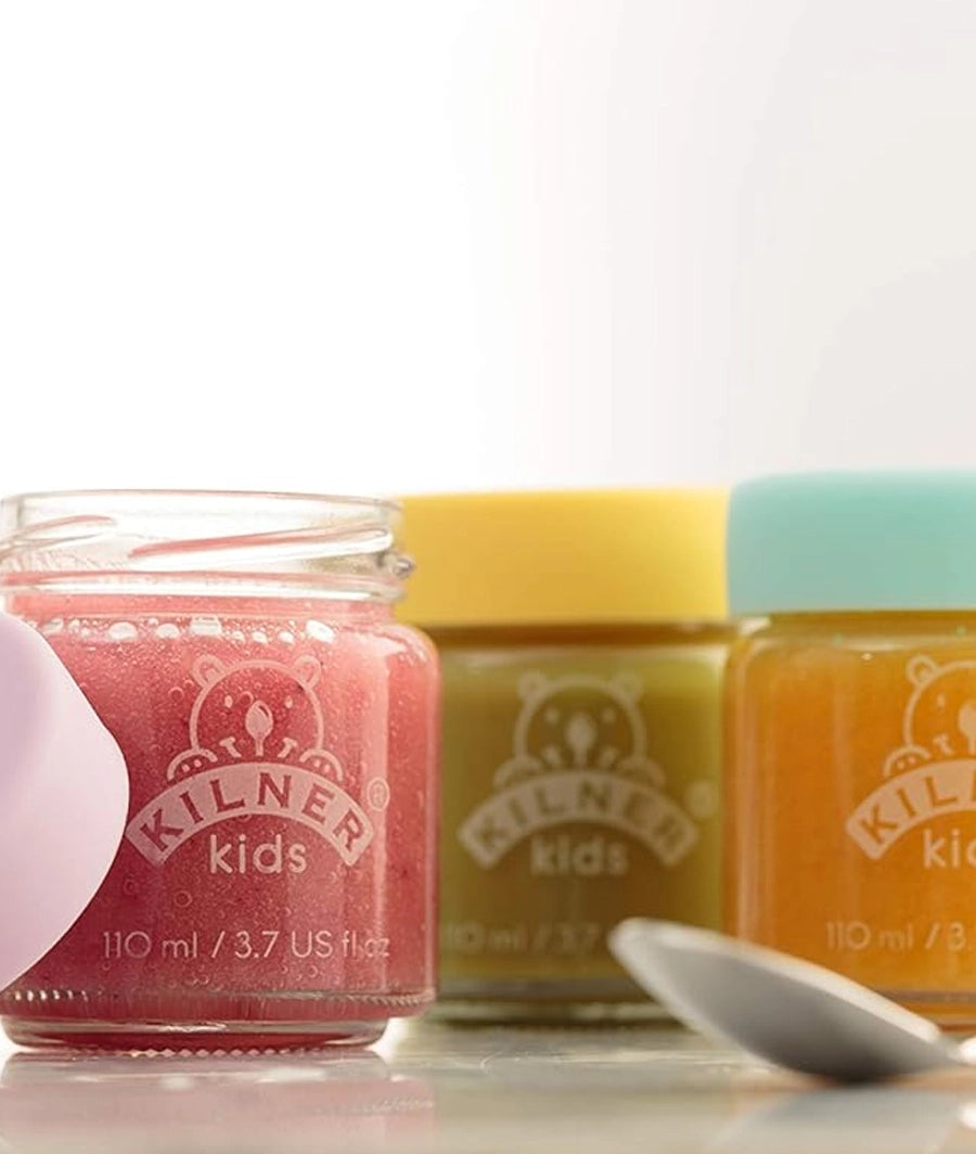 Kids Glass Baby Food Jars Set of 6x 110ml Reusable Jars – Image 4