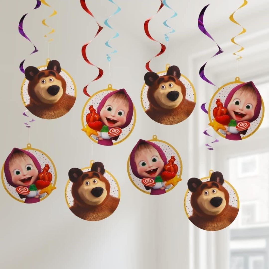 Masha and The Bear Party In A Box Cartoon Birthday Favor Boxes Decor Mighty Mojo – Image 4