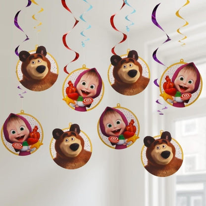 Masha and The Bear Party In A Box Cartoon Birthday Favor Boxes Decor Mighty Mojo – Image 4