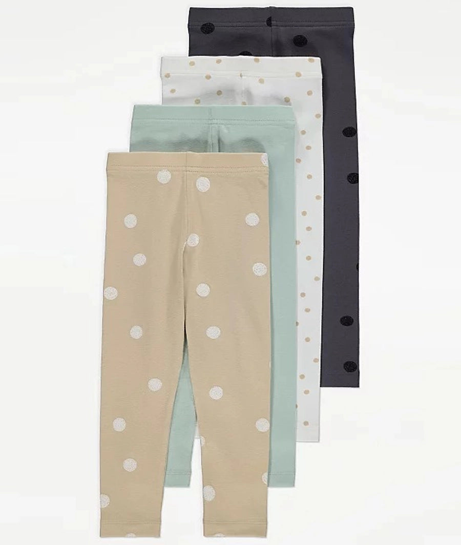 Polka Dot Leggings 4 Pack