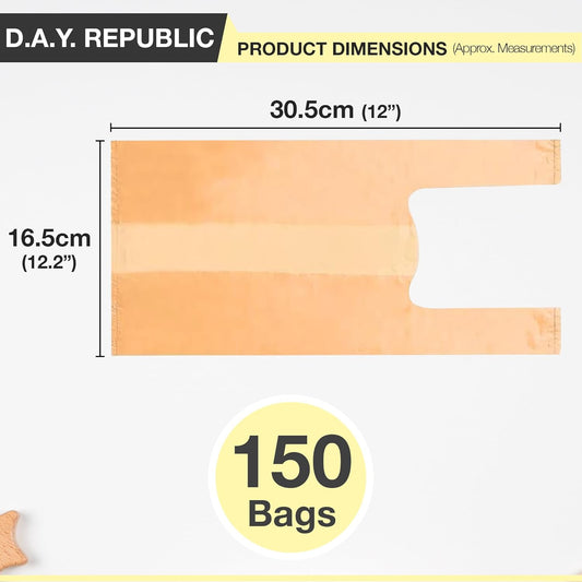 Nappy Bags - Disposable Baby Nappy Sack (150 bags)