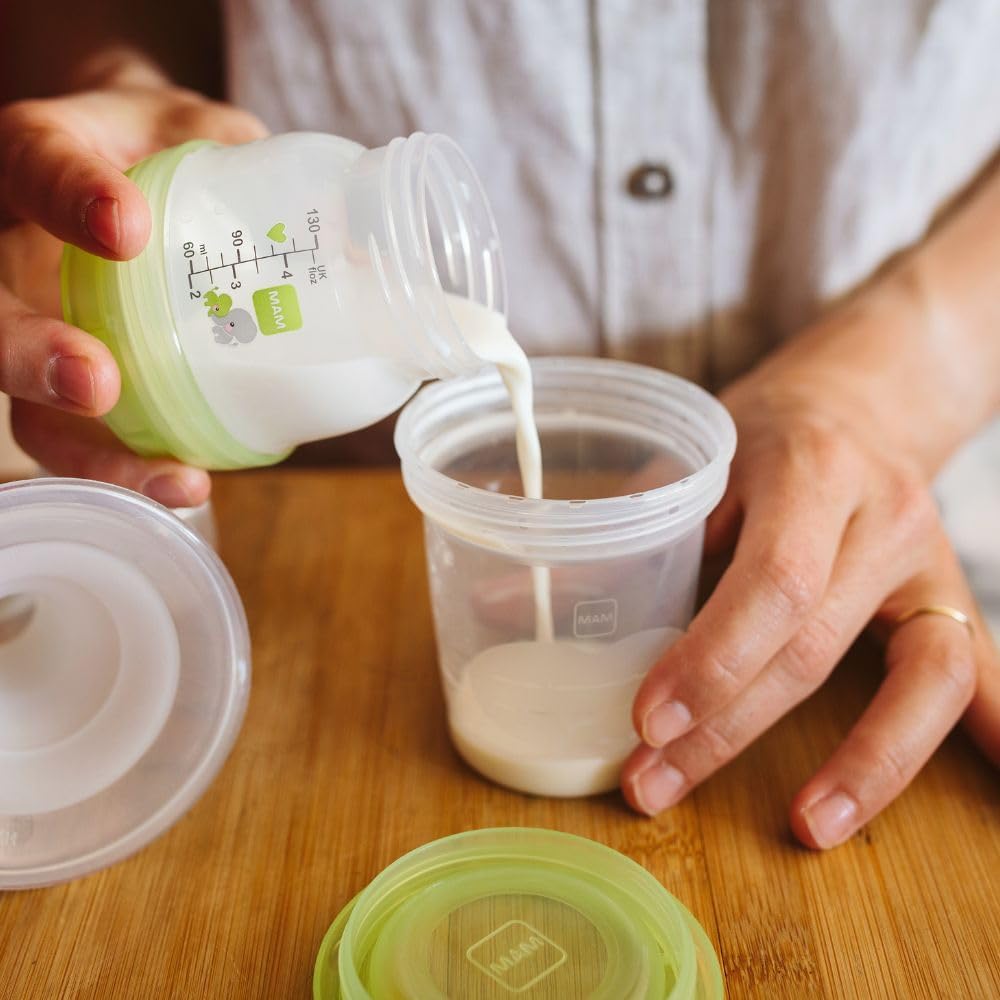 MAM Storage Pots | 5 Pack | for Safety Storing Breast Milk and Baby Food – Image 5