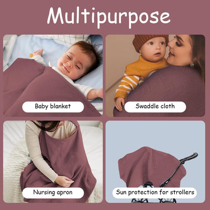 Breastfeeding  Nursing Cover (Red) – Image 2