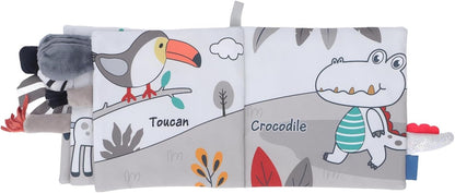 Baby Crinkle Book, Exquisite Pattern Portable Cloth Book