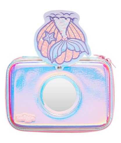 Smiggle Pencil Case 'Glitz' with Secret Mirror (Pearly Pink Mermaid) – Image 2