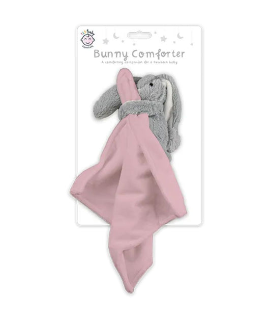 BABY BUNNY COMFORTER -Pink   Grey