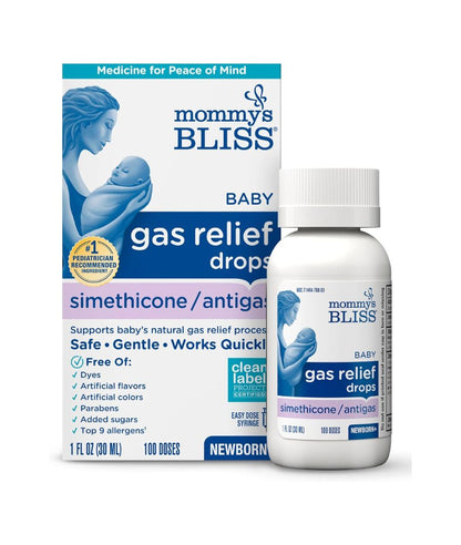 Mommy's Bliss Gas Relief Drops Bottle, Ginger extract flavor, 1 Fl Oz