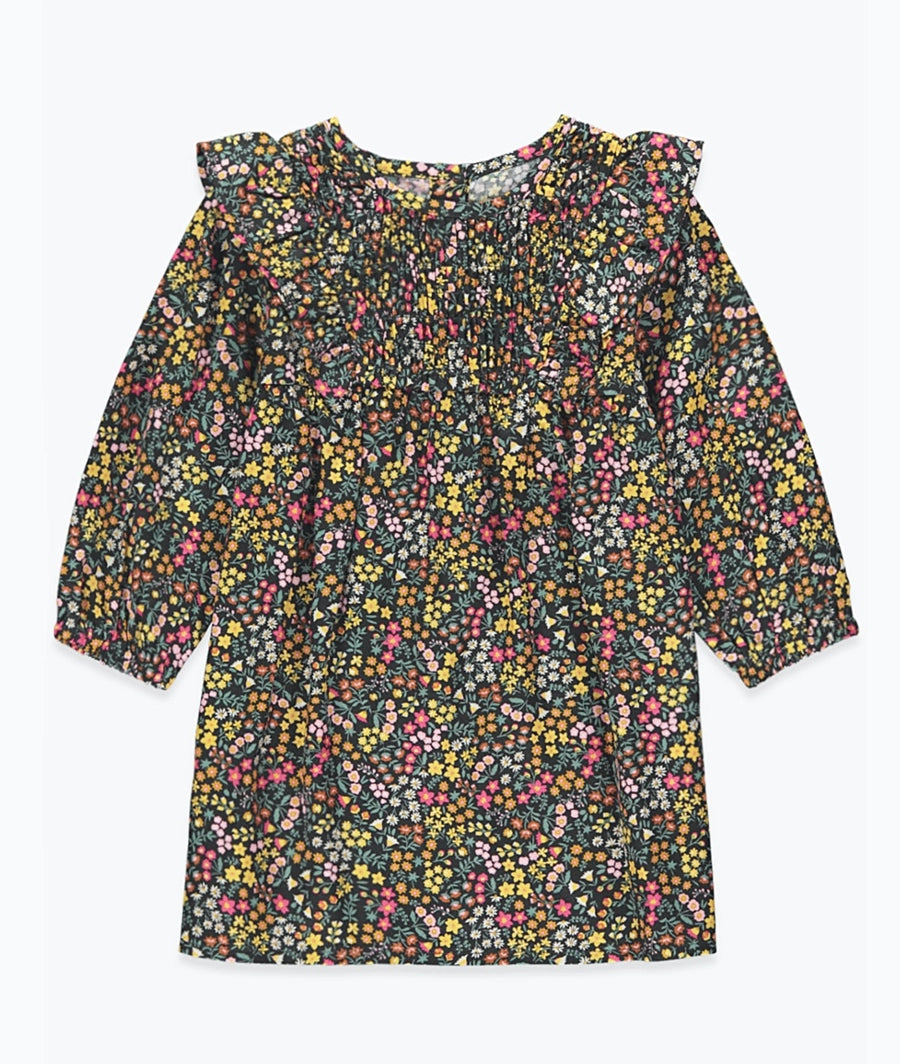 Girls Floral Smock Dress