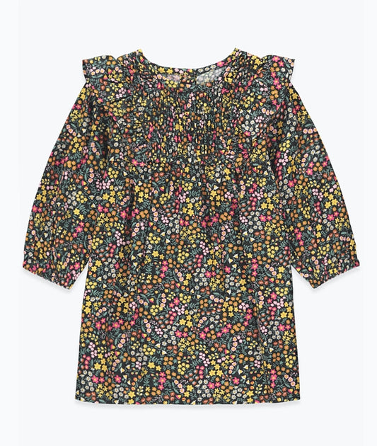 Girls Floral Smock Dress