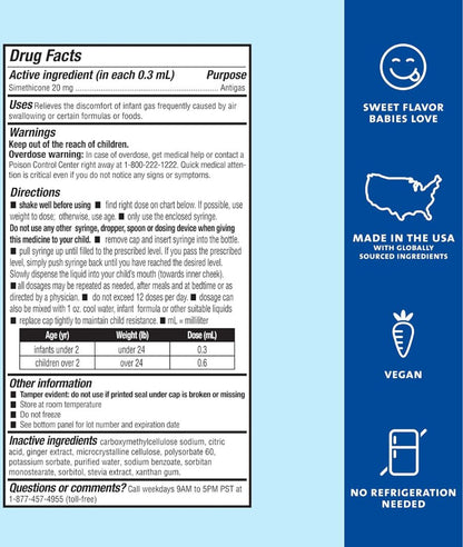 Mommy's Bliss Gas Relief Drops Bottle, Ginger extract flavor, 1 Fl Oz – Image 5