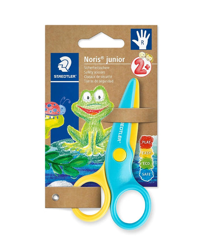 STAEDTLER 965 40 BK Noris Junior Safety Scissors - Right-Handed for Age 3+
