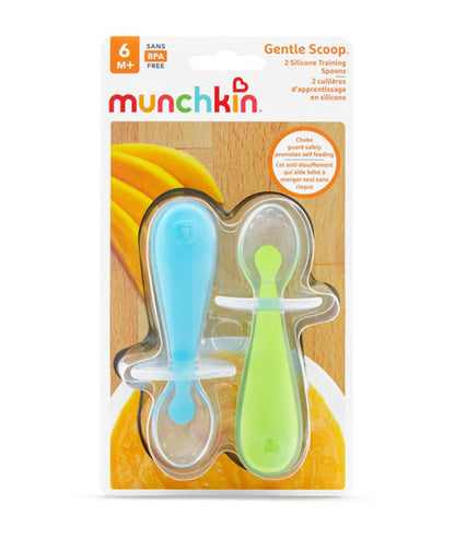 Munchkin Gentle Scoop Silicone Training Spoons-2 pack