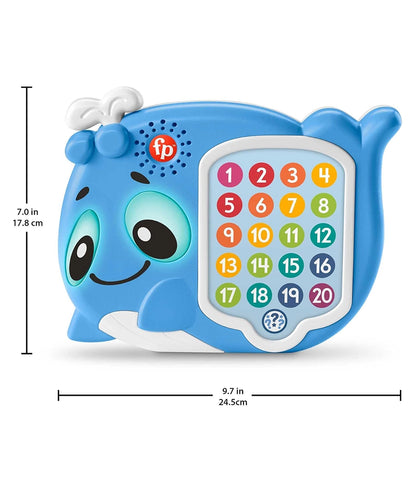 Fisher-Price Eden the Whale Linkimals Interactive Musical Early Learning Toy with Lights, Kids Toy, From 18 months+ – Image 2