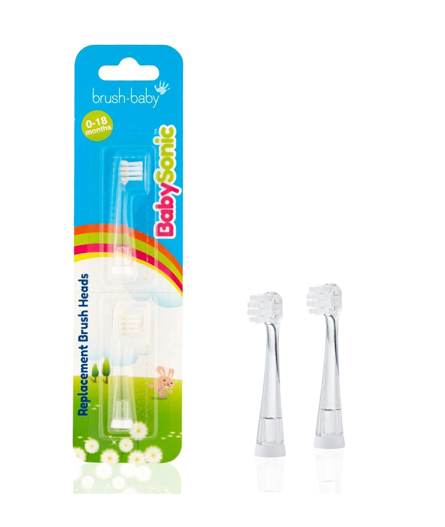 Brush Baby BabySonic Replacement Heads (0 to 18 Months) - Pack of 2