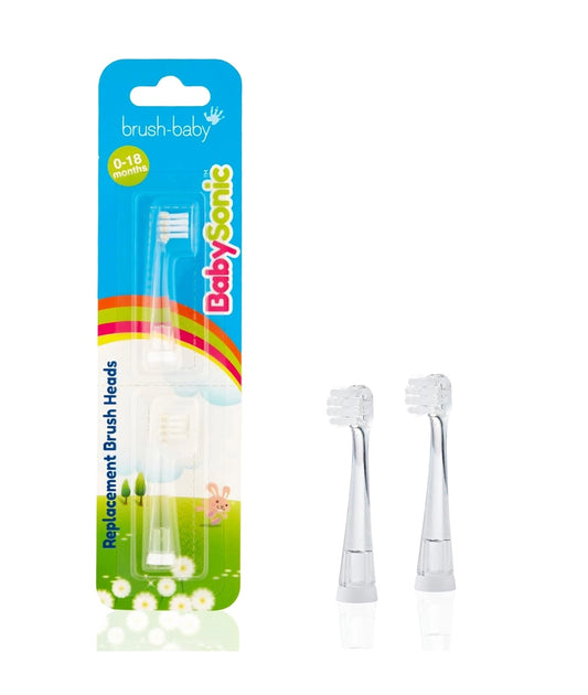 Brush Baby BabySonic Replacement Heads (0 to 18 Months) - Pack of 2
