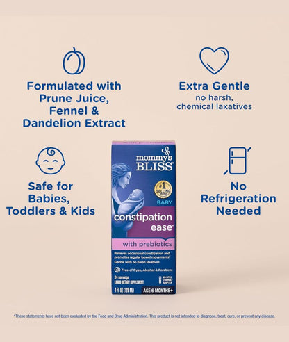 Mommy's Bliss Constipation Ease +  4 Fl Oz Bottle (Pack of 1) – Image 3