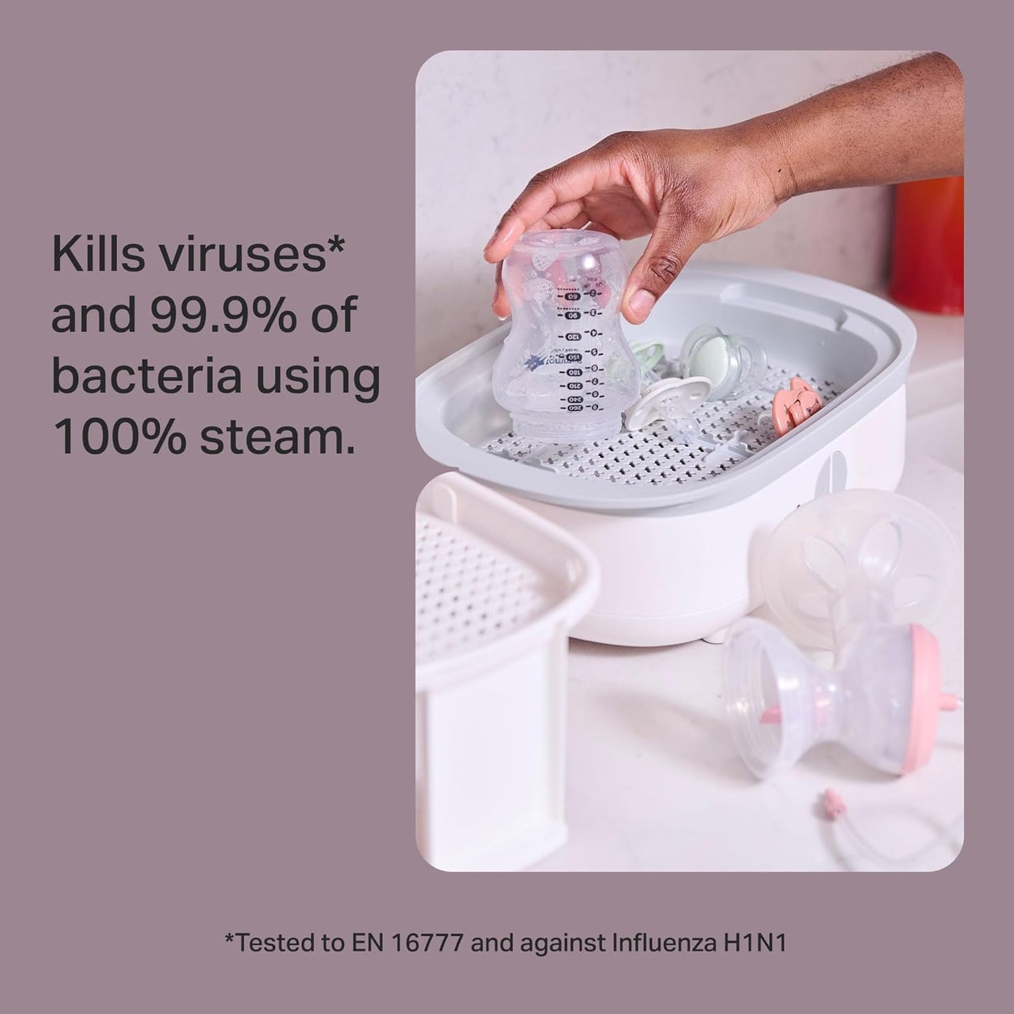 Supersteam Electric Steam Sterilizer, White – Image 2
