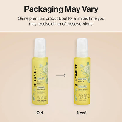 The Honest  Fragrance-Free Moisturizing Body Oil 4.0 fl oz/118 ml