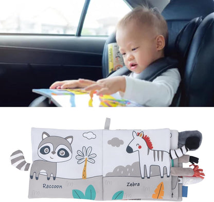 Baby Crinkle Book, Exquisite Pattern Portable Cloth Book