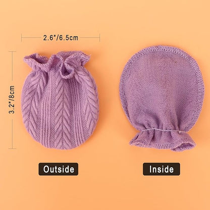 Newborn Baby Mittens Infant Gloves No Scratch Mittens Cotton Gloves for 0-6 Months – Image 4