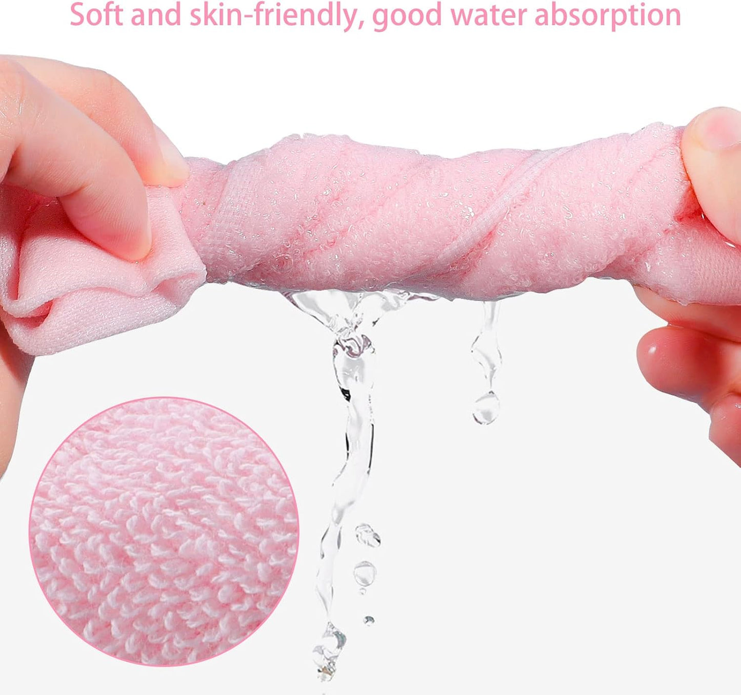 8 Pack Flannel Face Cloth, 10 x 10 inch Soft Bamboo Face Cloth – Image 3
