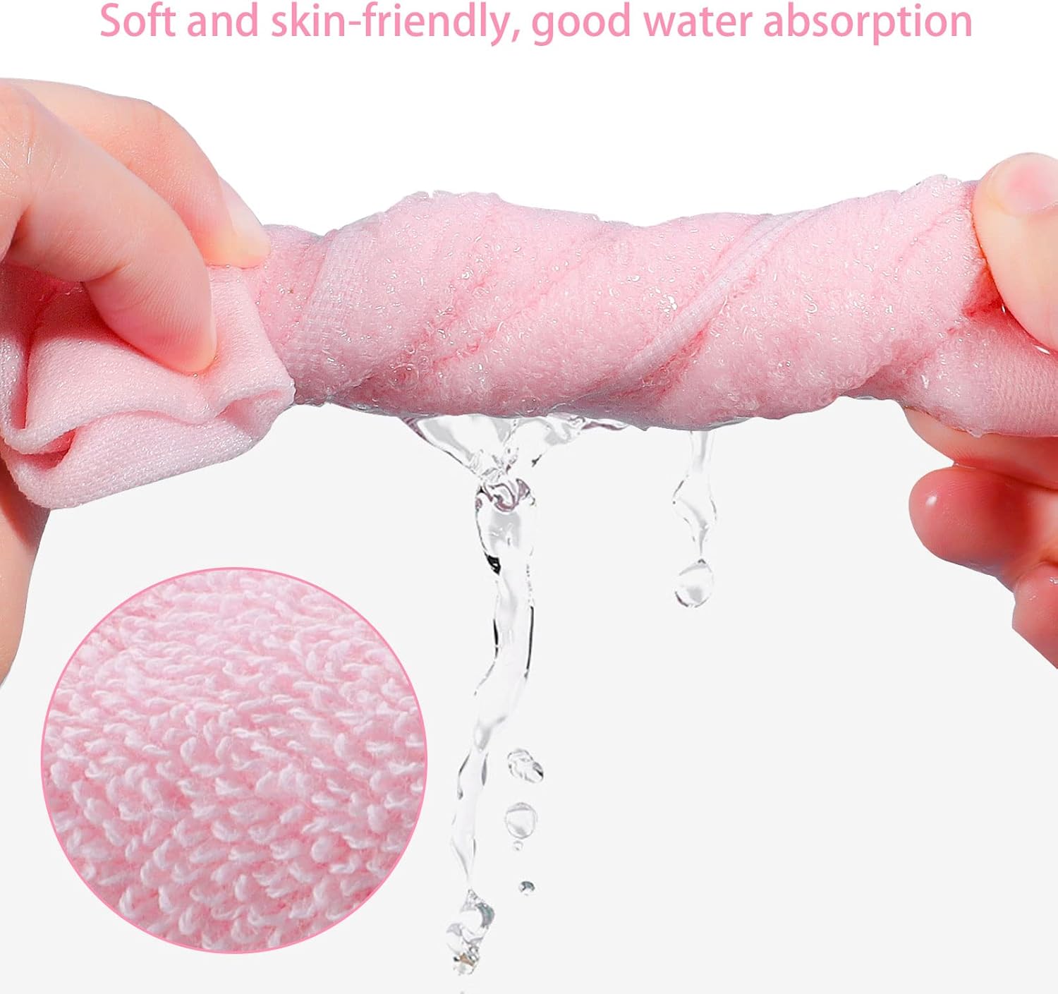 8 Pack Flannel Face Cloth, 10 x 10 inch Soft Bamboo Face Cloth – Image 3