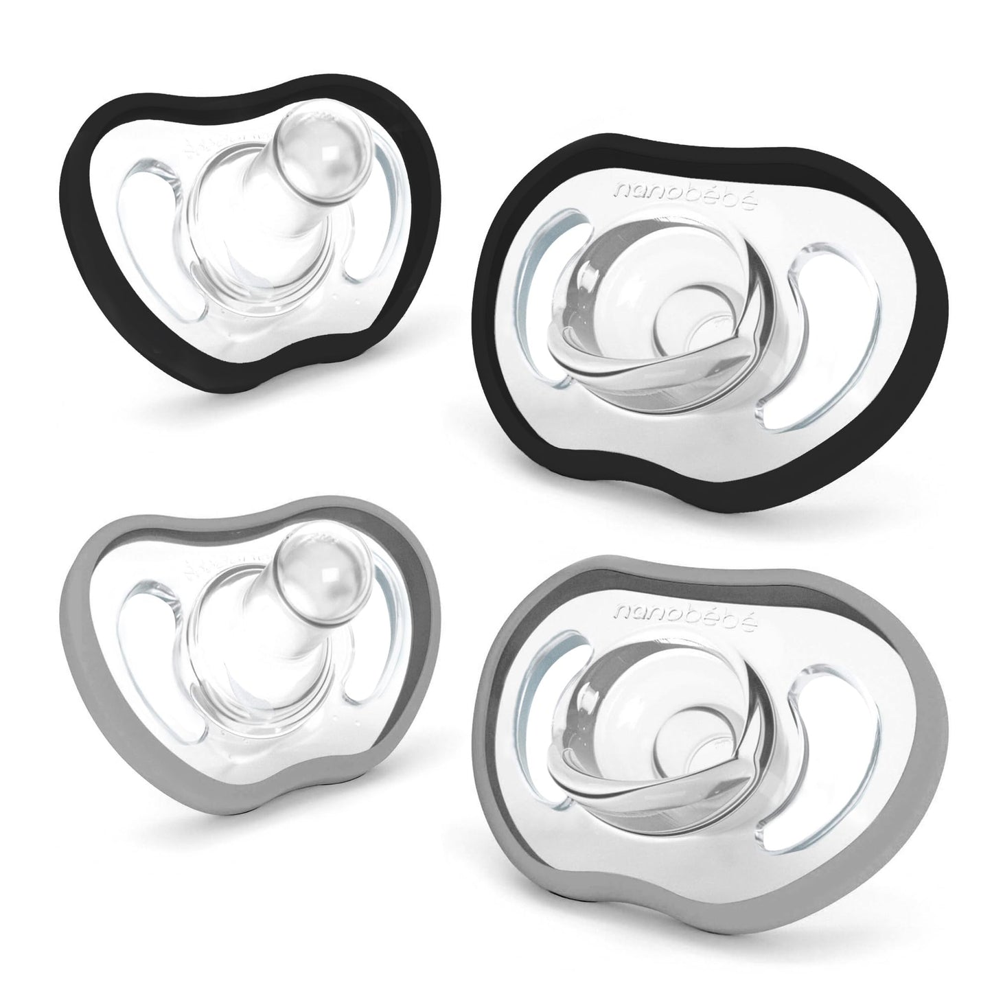 Nanobebe Baby Soothers 4 pack  (4 month+)