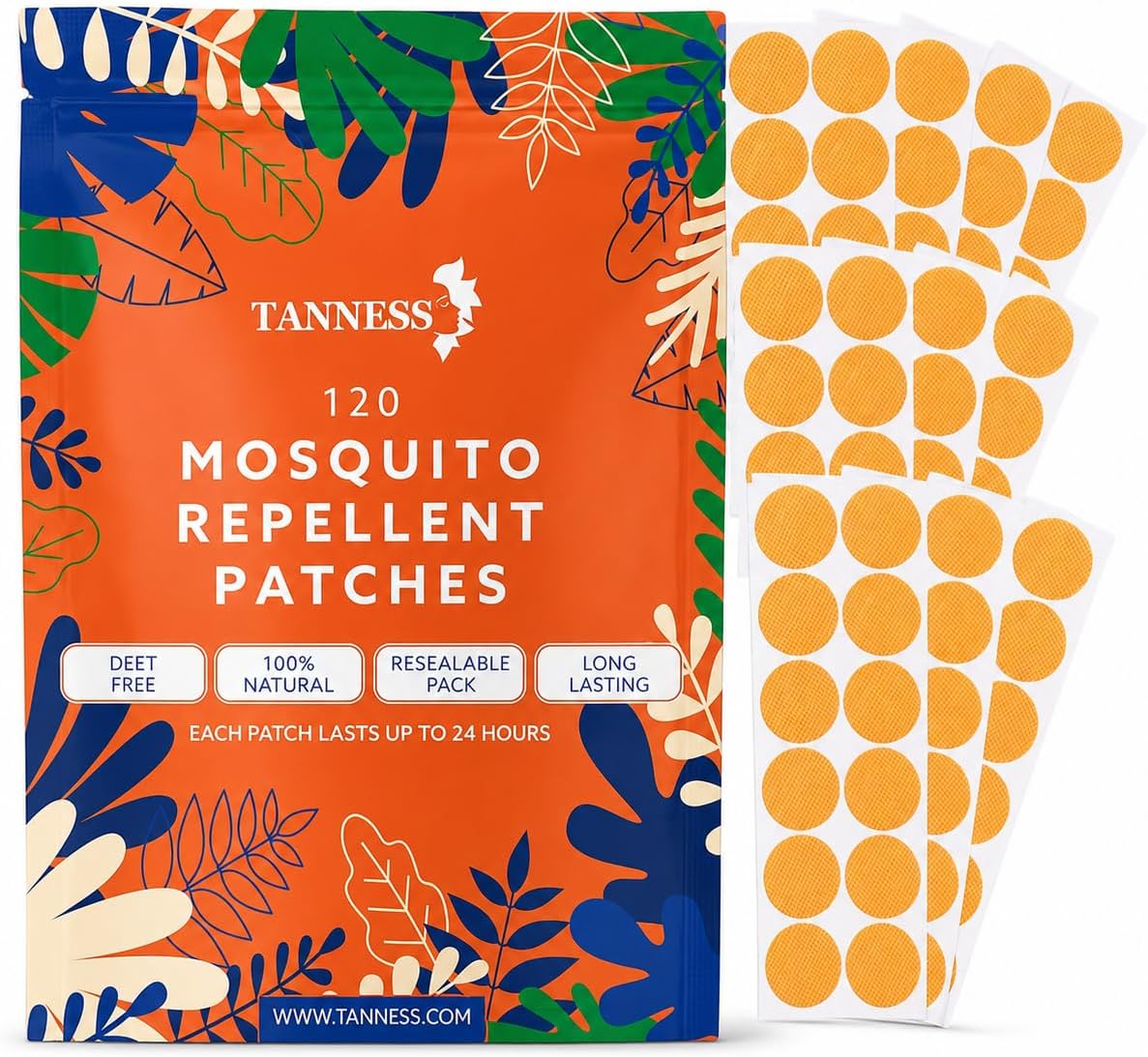 Mosquito Patches (x120) – Natural Insect Repellent