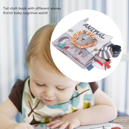 Baby Crinkle Book, Exquisite Pattern Portable Cloth Book