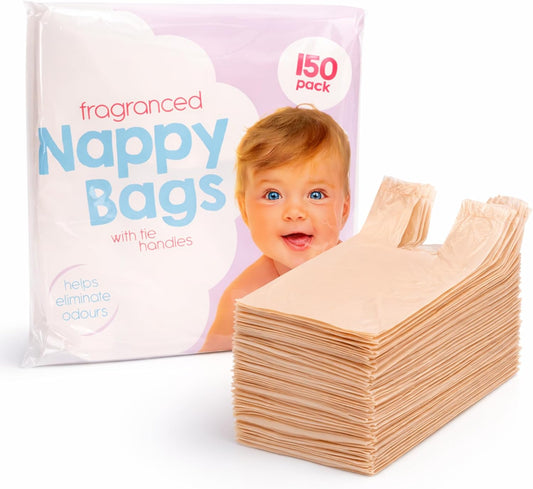 Nappy Bags - Disposable Baby Nappy Sack (150 bags)