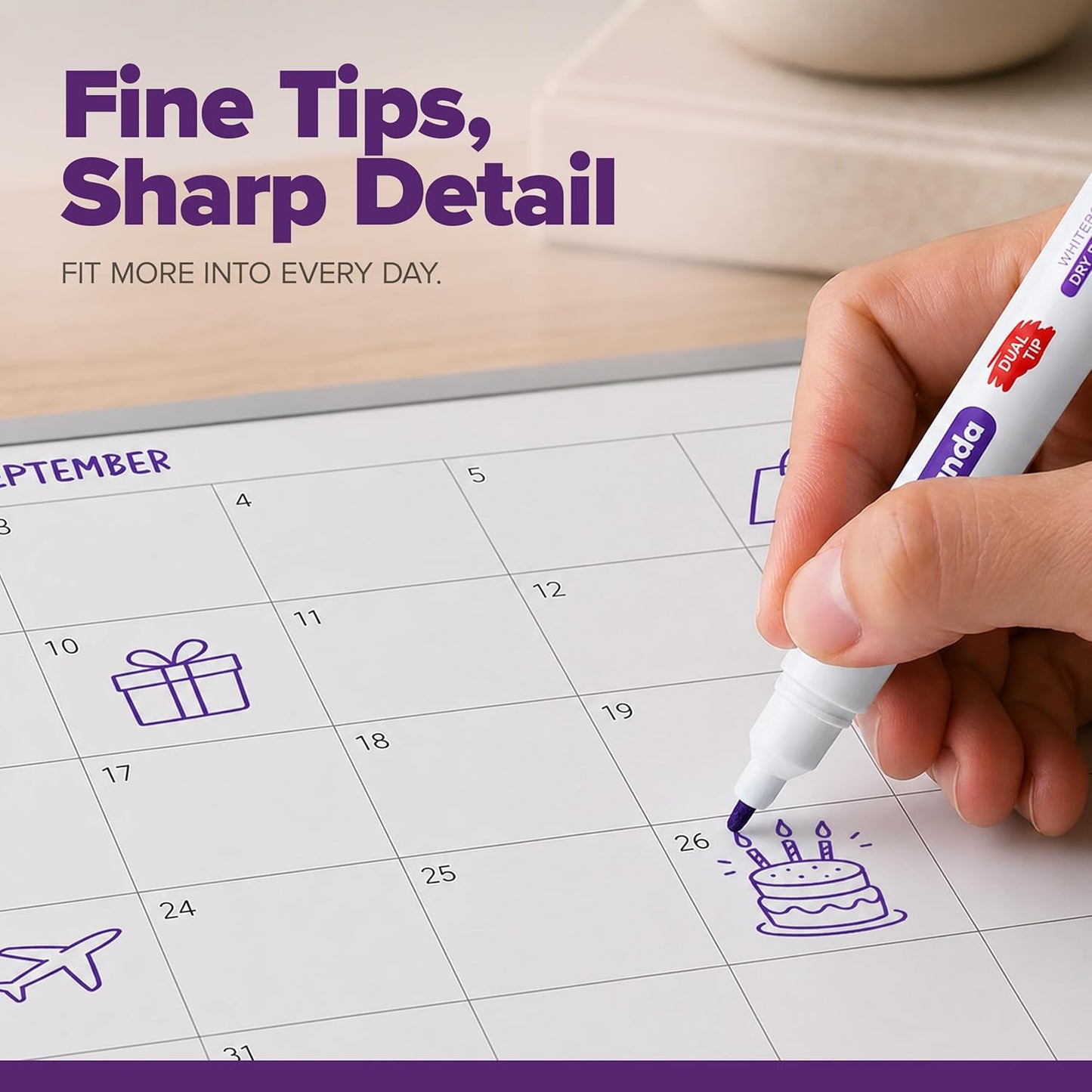 8 Whiteboard Pens