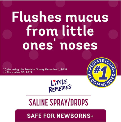 Little Remedies Noses Saline Spray Drops, 1 Fl Oz / 30 ml – Image 3