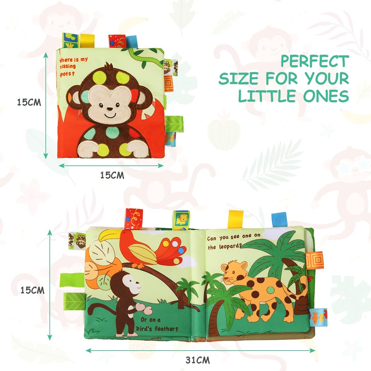 Vicloon Baby Soft Books   0-3 Year Old Toddlers Kids