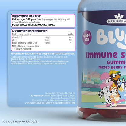 Bluey Immune Support Gummies  3-12