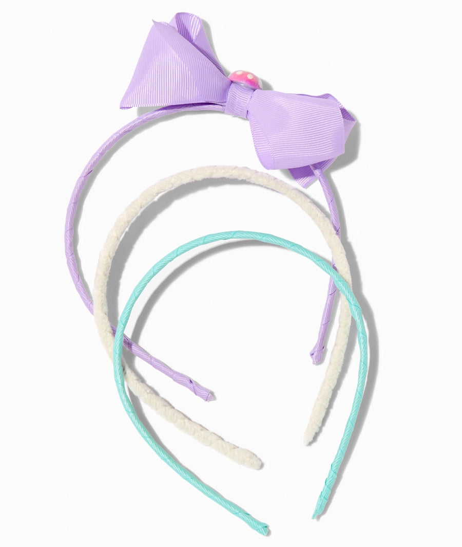 Claire's Club Mushroom Loopy Headband Set (3 Pack)