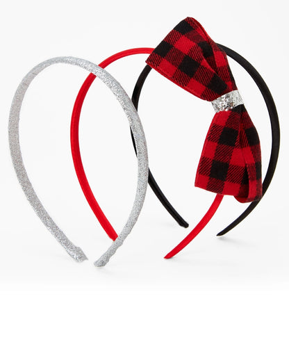 Claire's Club Dots And Stripes Headband Set - 3 Pack