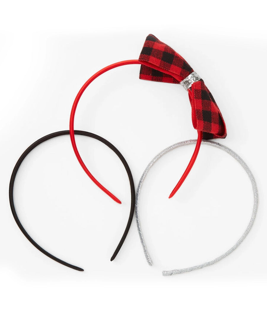 Claire's Club Dots And Stripes Headband Set - 3 Pack – Image 2
