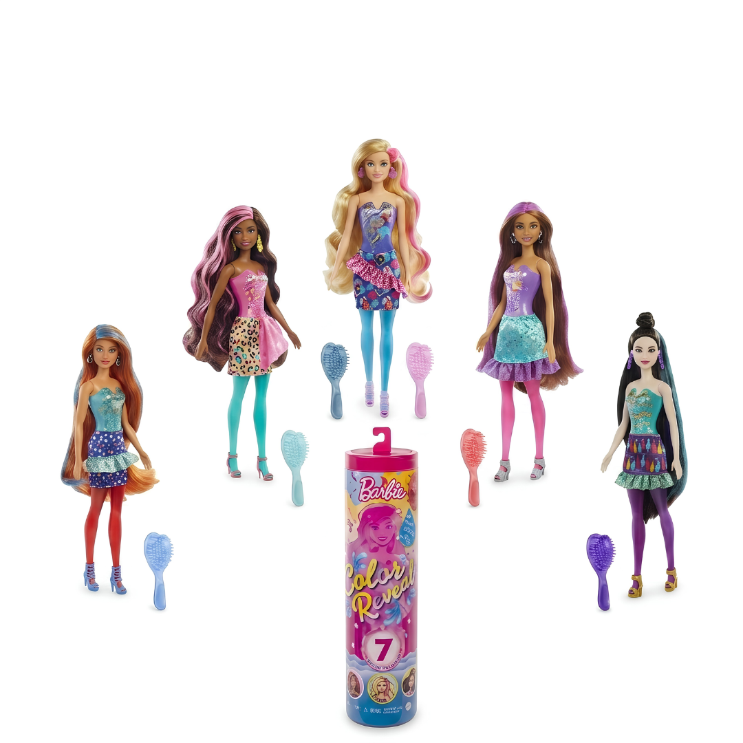 Barbie Color Reveal Doll with 7 Surprises