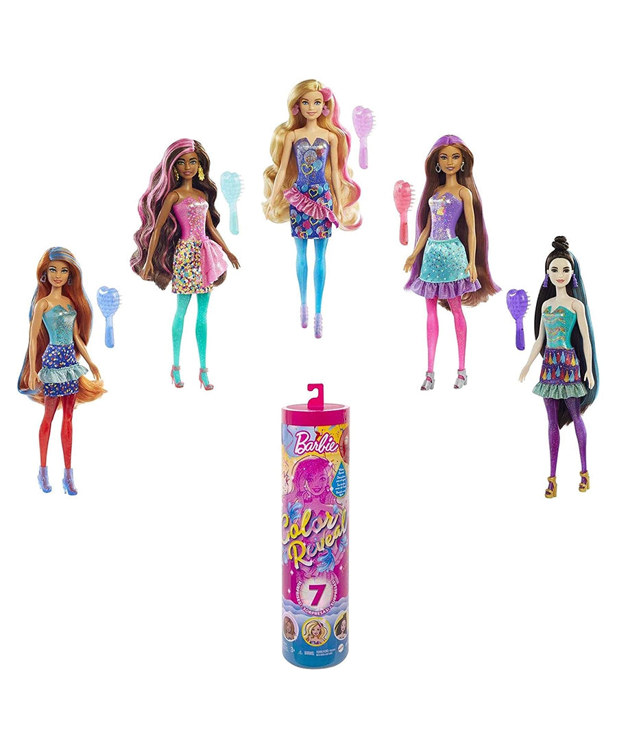 ​Barbie Color Reveal Doll with 7 Surprises