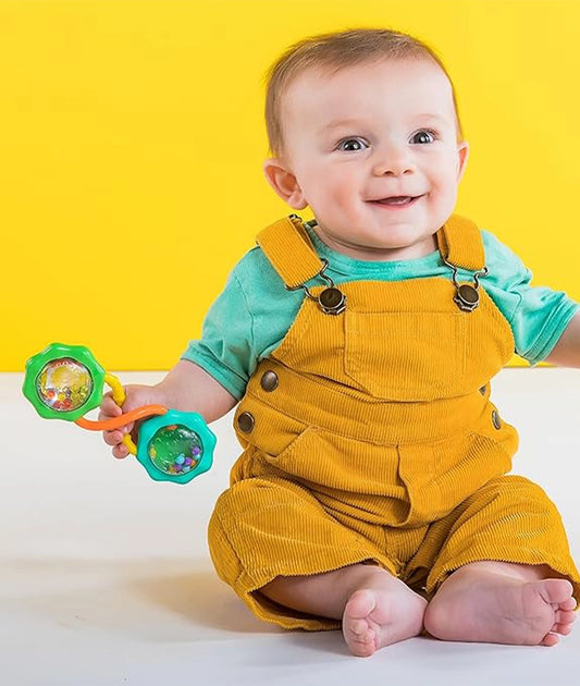 Bright Starts Rattle &amp; Shake Barbell Toy, Ages 3 Months and Up – Image 2