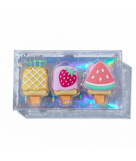 Pucker Pops® Fruits Lip Gloss Set - 3 Pack