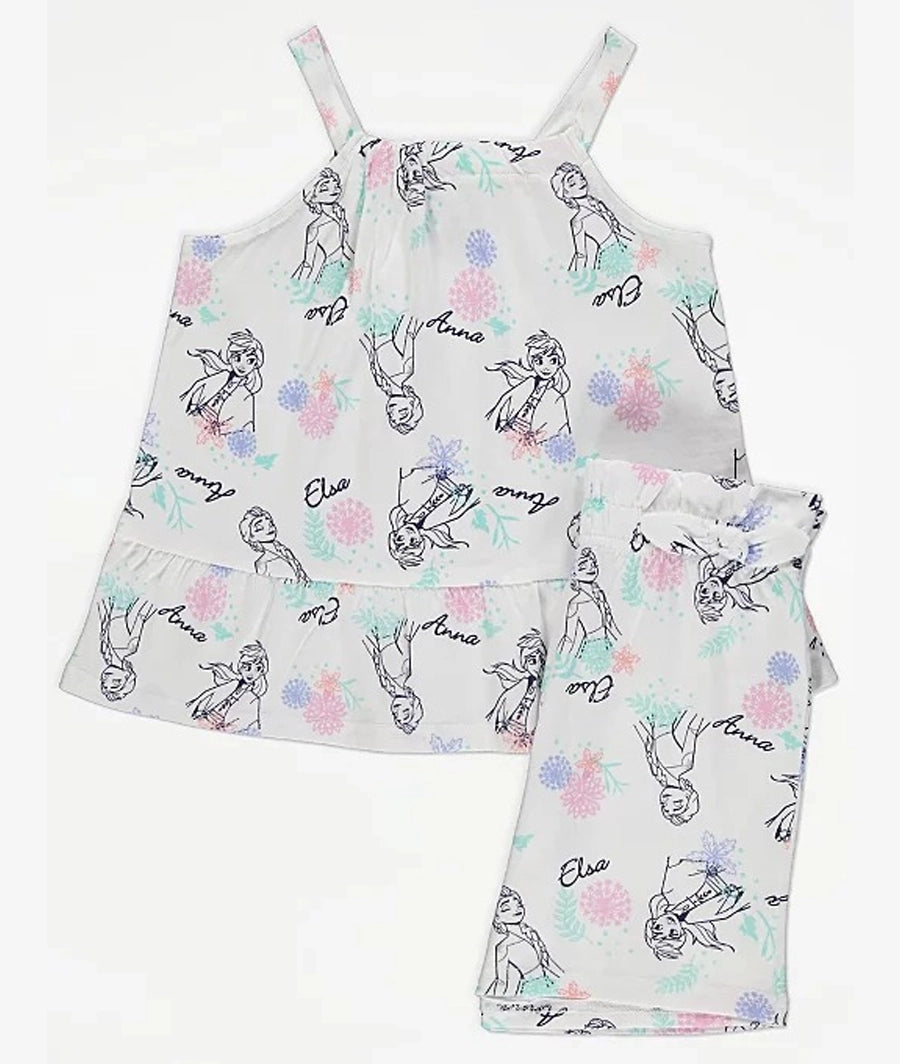 Disney Frozen Elsa and Anna Vest and Shorts Outfit